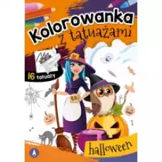 Kolorowanka z tatuażami Halloween Książki Dla dzieci