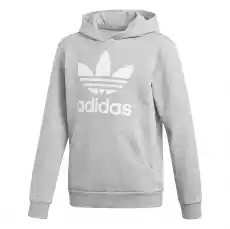 Bluza z kapturem dziecięca adidas ORIGINALS Trefoil szara GE1979 Odzież obuwie dodatki Bluzy i swetry