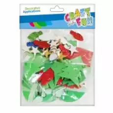 Craft with Fun Ozdoba dekoracyjna samoprzylepna EVA Boże Narodzenie Choinka 463718 Biuro i firma Akcesoria biurowe Artykuły papiernicze