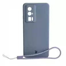 Etui Bizon Case Silicone Sq do Xiaomi Poco F5 Pro szare Telefony i akcesoria Akcesoria telefoniczne Pokrowce i kabury do telefonów