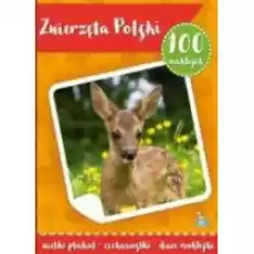 100 naklejek z plakatem Zwierzęta Polski Książki Dla dzieci