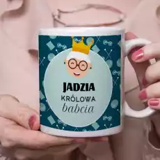 Kubek dla Babci Królowa Babcia 330 ml Prezent na Dzień Babci Dom i ogród