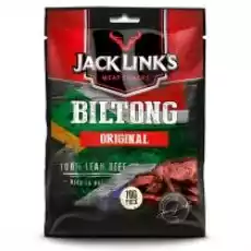 Jack Links Suszona wołowina protein Biltong Original Zestaw 10 x 70 g Artykuły Spożywcze Wędliny