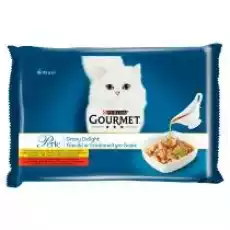 Gourmet Perle karma mokra dla kotów Fileciki w smakowitym sosie 4 x 85 g Dom i ogród Artykuły zoologiczne Koty