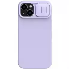 Etui z ochroną aparatu Nillkin CamShield Silky Silicone Case do iPhone 14 Plus fioletowe Telefony i akcesoria Akcesoria telefoniczne Etui