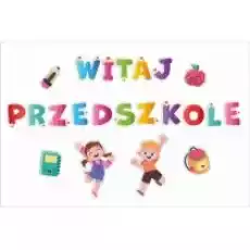 LearnHow Dekoracje szkolne Witaj przedszkole duży napis Biuro i firma Akcesoria biurowe Artykuły papiernicze