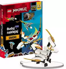 Lego Ninjago Buduj i naklejaj Smoki BSP6701 Książki Dla dzieci