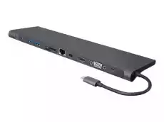 ICYBOX IBDK2102C IcyBox Stacja Dokująca USB TypeC HDMI miniDP VGA Komputery Akcesoria komputerowe Inne akcesoria komputerowe