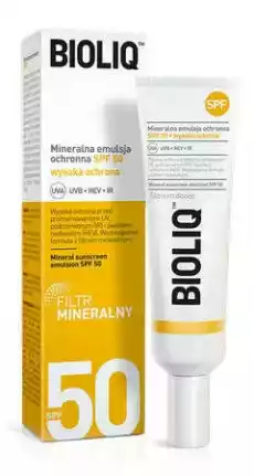 BIOLIQ SPF Mineralna Emulsja ochronna SPF50 30ml Zdrowie i uroda Kosmetyki i akcesoria Pielęgnacja ciała Opalanie