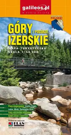 Mapa turystyczna Góry i Pogórze Izerskie lam Książki Turystyka mapy atlasy