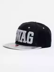 Czapka Z Daszkiem Snapback CzarnoSrebrna Royal Blue Slick Swag Odzież obuwie dodatki Galanteria i dodatki Nakrycia głowy Czapki z daszkiem