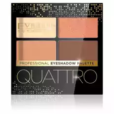 EVELINE Quattro Professional Eyeshadow Palette 01 72g Zdrowie i uroda Kosmetyki i akcesoria Makijaż i demakijaż Makijaż oczu