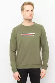 BLUZA MĘSKA TOMMY HILFIGER UM0UM02363 CIEMNOZIELONA Odzież obuwie dodatki Odzież męska Bluzy męskie