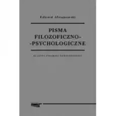 Pisma filozoficznopsychologiczne Książki Nauki humanistyczne