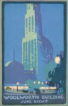 Woolworth Building June Night Rachael Robinson Elmer plakat Wymiar do wyboru 20x30 cm Dom i ogród Wyposażenie wnętrz Dekoracja Obrazy i plakaty