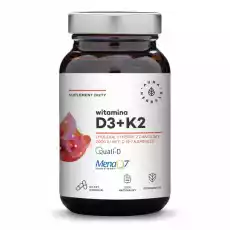 Witamina D3 2000 IU K2 90 Kapsułek Aura Herbals Artykuły Spożywcze