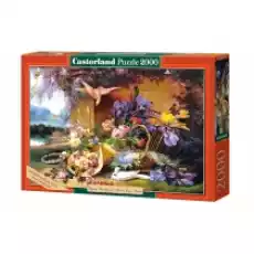 Puzzle 2000 el Copy of Elegant Still Life with Flowers Eugene Bidau Castorland Dla dziecka Zabawki Puzzle