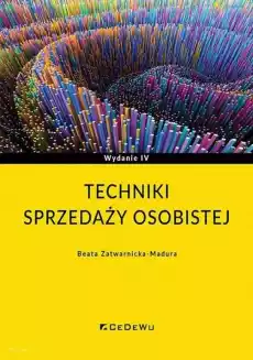 Techniki sprzedaży osobistej w4 Książki Biznes i Ekonomia