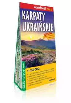 Comfort map Karpaty Ukraińskie 1250 000 mapa Książki Turystyka mapy atlasy