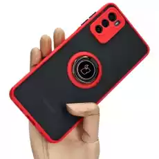 Etui Bizon Case Hybrid Ring do Motorola Moto G42 czerwone Telefony i akcesoria Akcesoria telefoniczne Etui