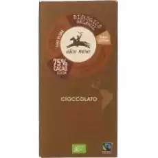 Alce Nero Czekolada gorzka 75 fair trade bezglutenowa 100 g Bio Artykuły Spożywcze Słodycze