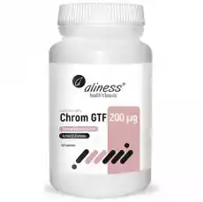 ALINESS CHROM GTF ACTIV CRCOMPLEX 200MCG 100 TABLETEK VEGE Zdrowie i uroda Zdrowie Witaminy minerały suplementy diety