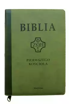 Biblia pierwszego Kościoła zielona z paginatorami Książki Religia