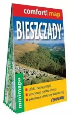 Comfort map Bieszczady minimapa Książki Turystyka mapy atlasy