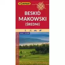 Mapa turystyczna Beskid Makowski Średni 150 000 Książki Literatura podróżnicza