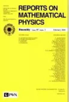 Raport on Mathematical Physics 851 Polska Książki Czasopisma