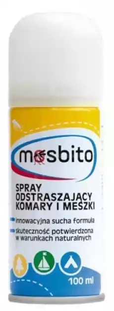 Mosbito Płyn odstraszający komary i meszki 100ml Zdrowie i uroda Zdrowie FarmaceutykiLeki KropleSpray