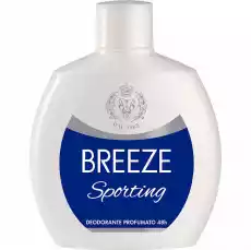 Breeze SPORTING dezodorant perfumowany No Gas Squeeze 100ml Zdrowie i uroda Perfumy i wody Zapachy męskie Antyperspiranty i dezodoranty męskie