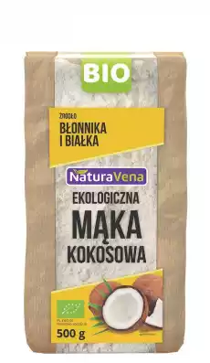 MĄKA KOKOSOWA BIO 500 g NATURAVENA Zdrowie i uroda