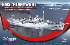 Model do sklejania HMS PENNYWORT Brytyjska Korweta klasy Flower K111 Sport i rekreacja Modelarstwo