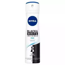 BlackWhite Invisible Pure antyperspirant spray 150ml Zdrowie i uroda Perfumy i wody Zapachy damskie Antyperspiranty i dezodoranty damskie