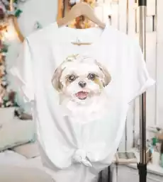 koszulka damska z shih tzu Odzież obuwie dodatki Odzież damska Tshirty i koszulki damskie