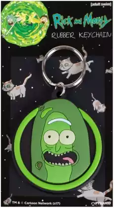 Rick and Morty Pickle Rick brelok Dom i ogród Artykuły zoologiczne Pozostałe akcesoria dla zwierząt