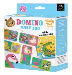 Domino Małe zoo Mały miś to lubi Gra książeczka Książki Dla dzieci