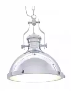 Lampa Sufitowa Wisząca Etienne Chrom 33x33x38cm Dom i ogród Wyposażenie wnętrz Oświetlenie Lampy sufitowe