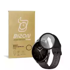 Szkło hartowane Bizon Glass Edge dla Xiaomi Watch S2 46 mm czarne Sprzęt RTV Akcesoria elektroniczne