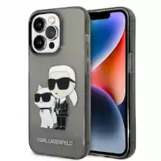 Karl Lagerfeld KLHCP14LHNKCTGK iPhone 14 Pro 61 czarnyblack hardcase IML GLIT NFT KarlChoupette Telefony i akcesoria Akcesoria telefoniczne Etui