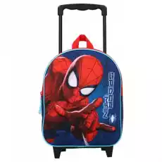 Plecak 3D na kółkach SpiderMan walizka Dla dziecka Artykuły szkolne Tornistry plecaki i torby szkolne