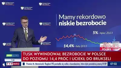  Tusk wywindował bezrobocie i uciekł do Brukseli. M ller: Tego nie da się ukryć